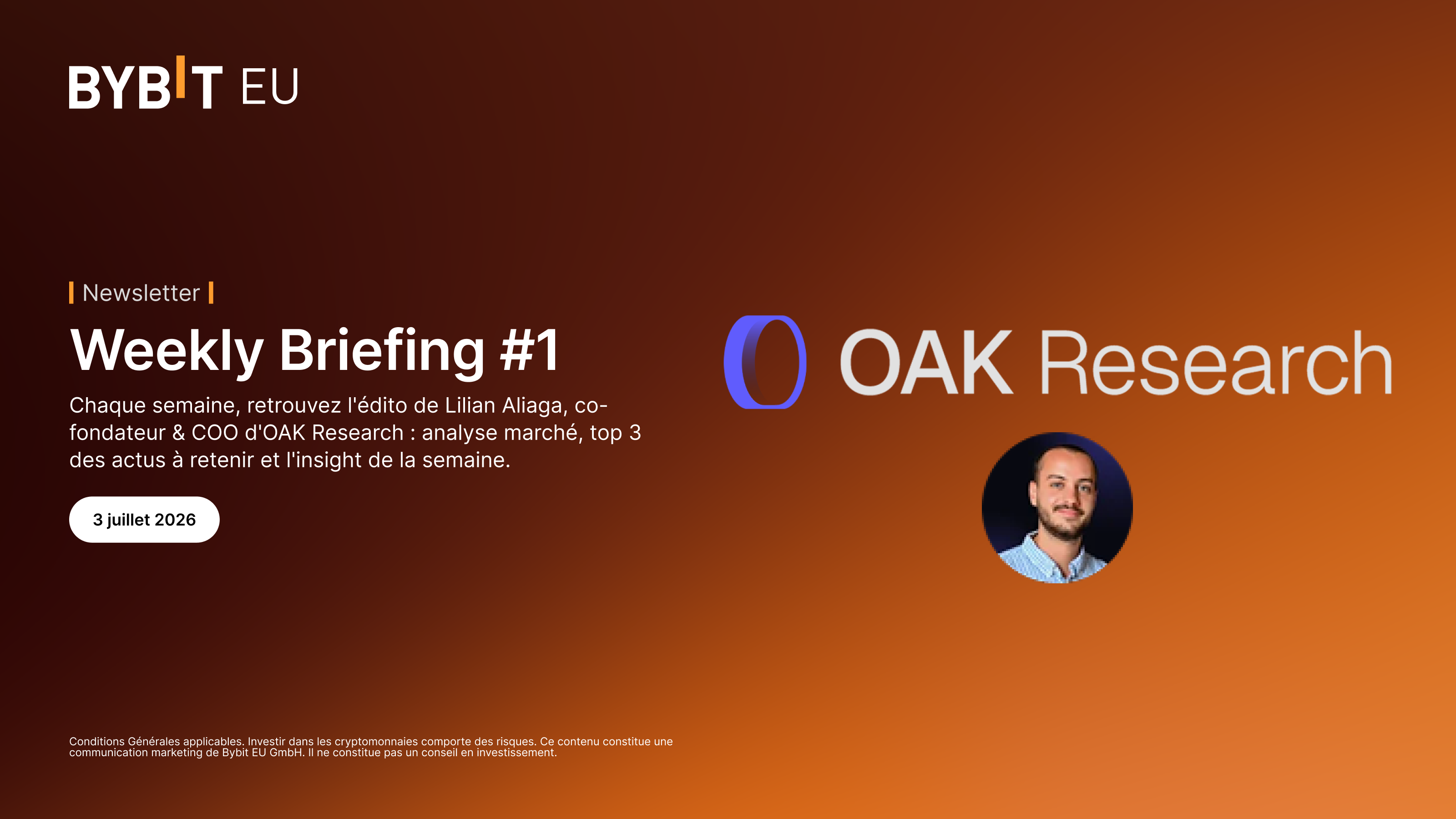 Weekly Briefing #1 — BTC à un tournant ?